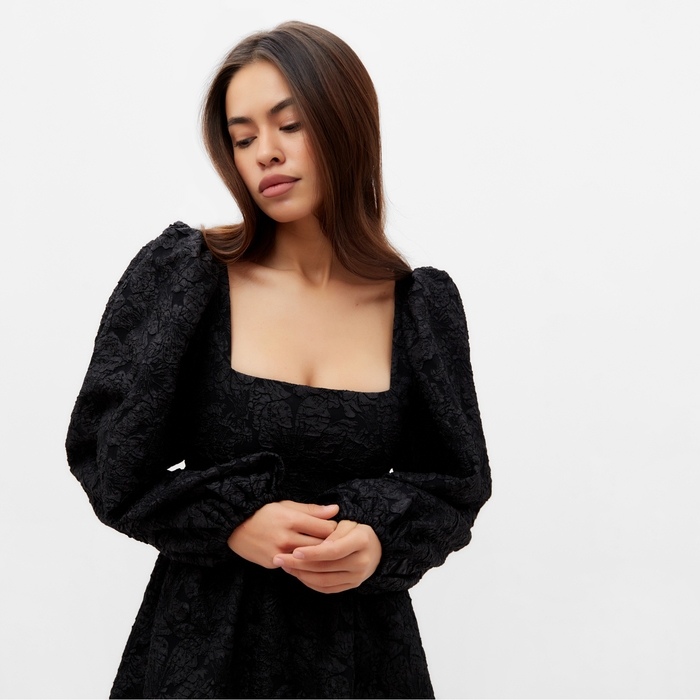 Платье женское с бантом MIST, размер L, черный Платье женское с бантом MIST, размер L, черный