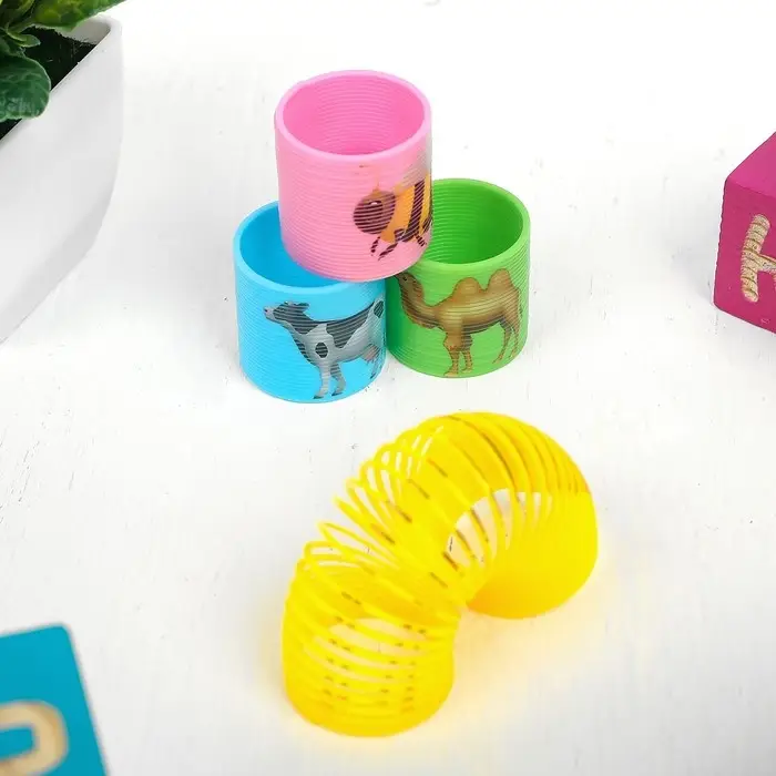 Пружинка - радуга &laquo;Звери&raquo;, d=3.3 см, МИКС