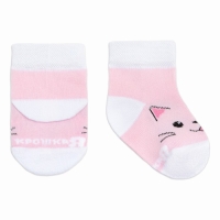 Набор носков Крошка Я &laquo;Кошечка&raquo;, 2 пары, 12-14 см