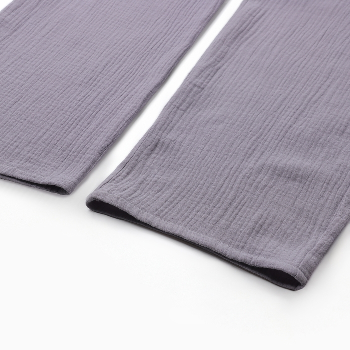 Пижама женская (рубашка и брюки) KAFTAN Пижама женская (рубашка и брюки) KAFTAN "Basic" размер 52-54, цвет серый