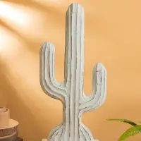 Сувенир &laquo;Кактус&raquo;, 24&times;9&times;54 см, дерево, голубой