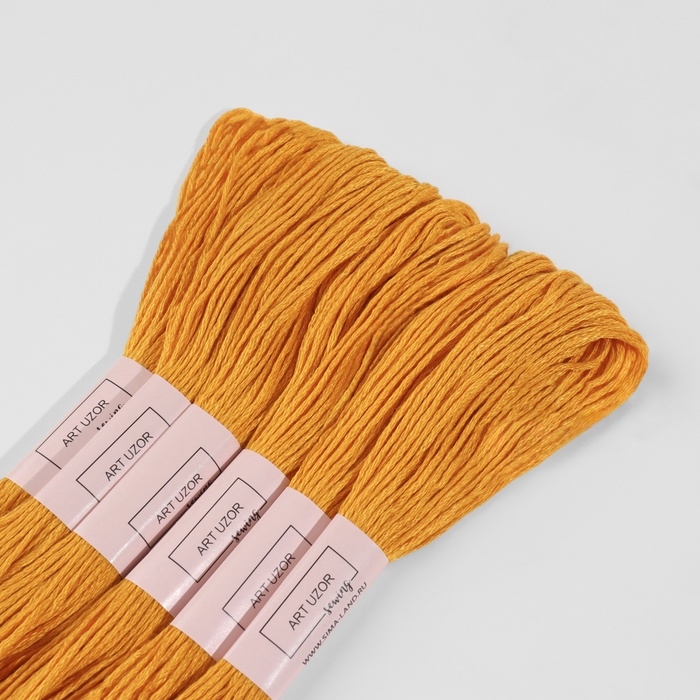 Набор ниток мулине №783, 8 &plusmn; 1 м, 6 шт, цвет топаз