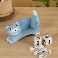 Календарь настольный &laquo;Кошка&raquo;, 13&times;4&times;10 см, дерево