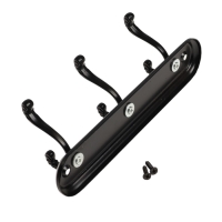 Вешалка ТУНДРА TVT003, металлическая, трёхрожковая, цвет черный Вешалка ТУНДРА TVT003, металлическая, трёхрожковая, цвет черный