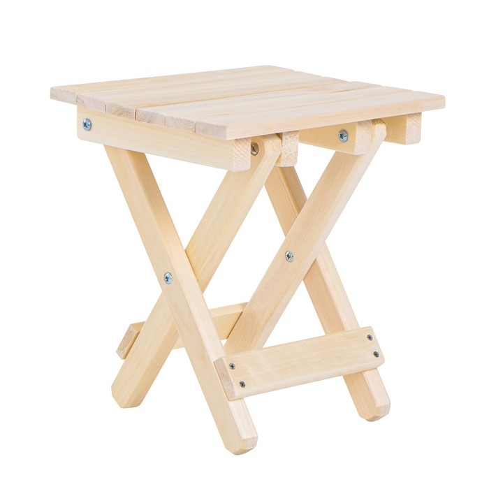 Табурет складной, 30×35×40см, из липы, Табурет складной, 30×35×40см, из липы, "Добропаровъ"