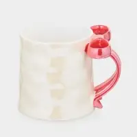 Кружка 350 ид "Бантик" 8,5х9 см красный бант