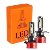 Автолампа светодиодная Н4,12 В, 30 Вт, 2160 Лм, провод 20 см, свет белый, 2 шт Автолампа светодиодная Н4,12 В, 30 Вт, 2160 Лм, провод 20 см, свет белый, 2 шт
