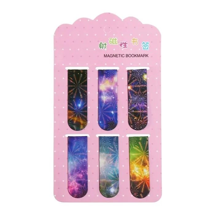 Набор магнитных закладок для книг Calligrata 6 штук, "Вселенная", МИКС