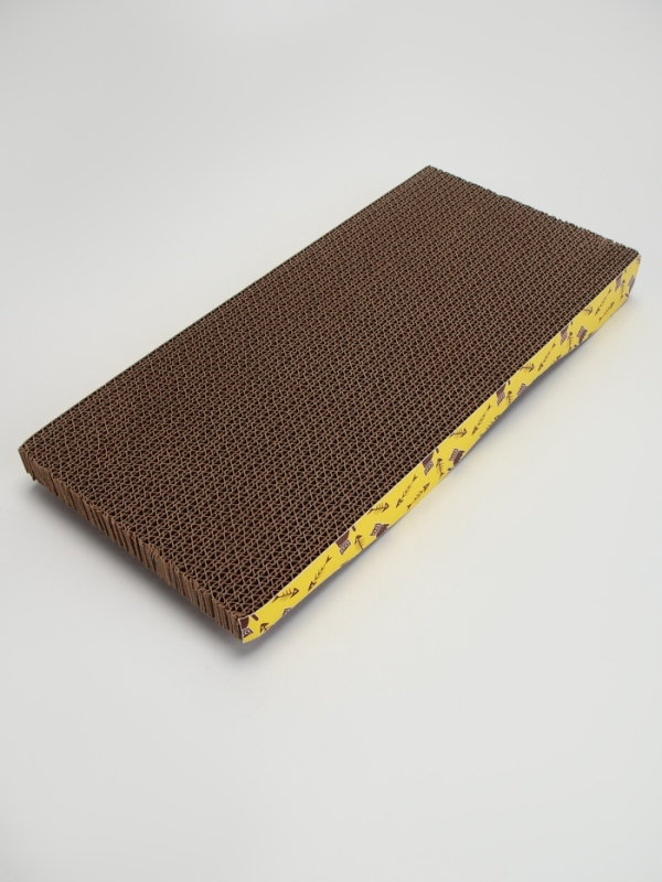 Когтеточка-лежанка "Пижон" из гофрокартона с кошачьей мятой "Волна", 43 х 21 х 3,5 см