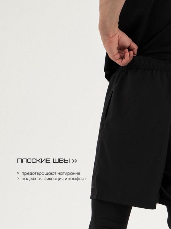 Шорты мужские Resport, р. 54, цвет чёрный, базовые Шорты мужские Resport, р. 54, цвет чёрный, базовые