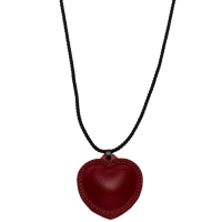 Портупея с кулоном &laquo;Сердечко&raquo; кожа, трансформер, бордовая, 150 см