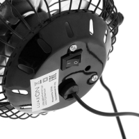 Вентилятор Luazon LOF-05, настольный, 2.5 Вт, 12 см, металл, черный Вентилятор Luazon LOF-05, настольный, 2.5 Вт, 12 см, металл, черный