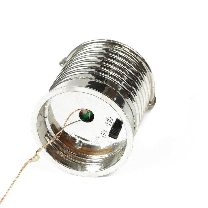 Садовый светильник на солнечной батарее &laquo;Лампочка&raquo;, 8&times;14&times;8 см, 5 LED, свечение белое