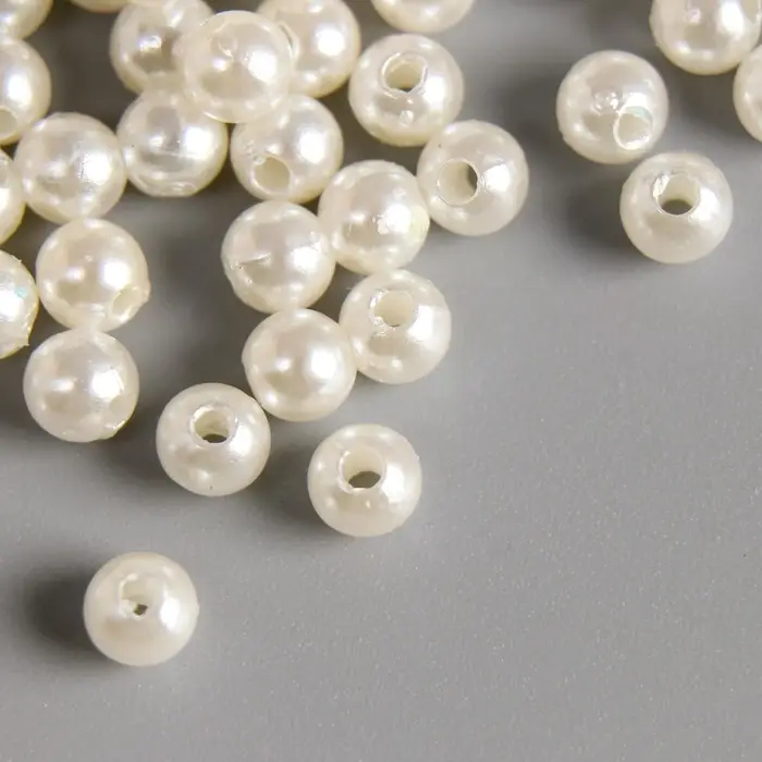 Набор бусин для рукоделия и плетения &laquo;Арт Узор. Жемчужные шарики&raquo;, пластик, 20 г, d=0.5 см