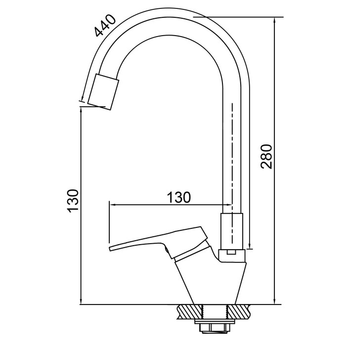 Смеситель для кухни ZEIN Z2111, однорычажный, гибкий излив, картридж 40 мм, черный/хром Смеситель для кухни ZEIN Z2111, однорычажный, гибкий излив, картридж 40 мм, черный/хром