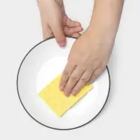 Губка для посуды целлюлозная Доляна, 10&times;1.5&times;7 см