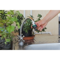 Набор: насадка для полива, коннектор, коннектор с аквастоп 3/4" (19 мм), адаптер1/2"&minus;3/4" (12 мм&minus;19 мм), ABS&minus;пластик