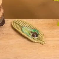 Подставка под благовония "Черепашонок на листе" керамика, цв. МИКС, 15х6х2 см