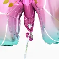 Воздушный шар фольгированный 32" &laquo;Бабочка&raquo; цвет розовый металлик