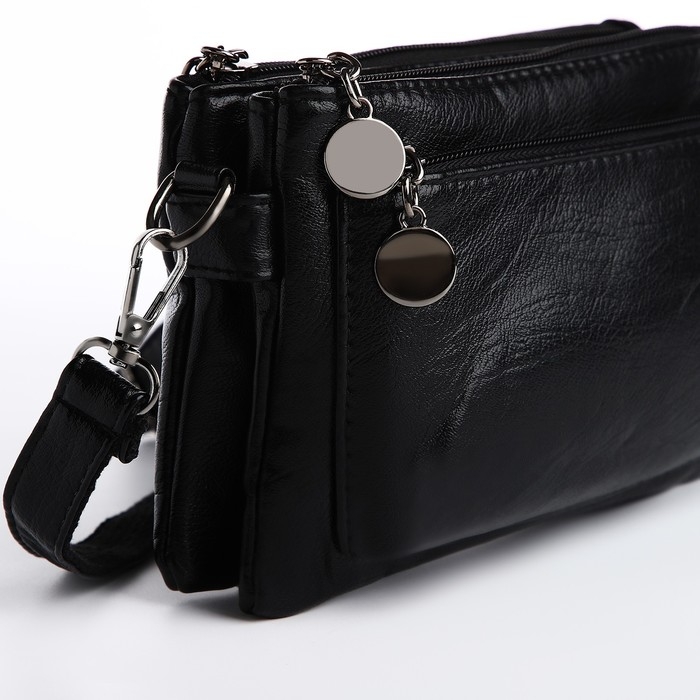 Сумка кросс-боди на молнии, цвет чёрный Сумка кросс-боди на молнии, цвет чёрный