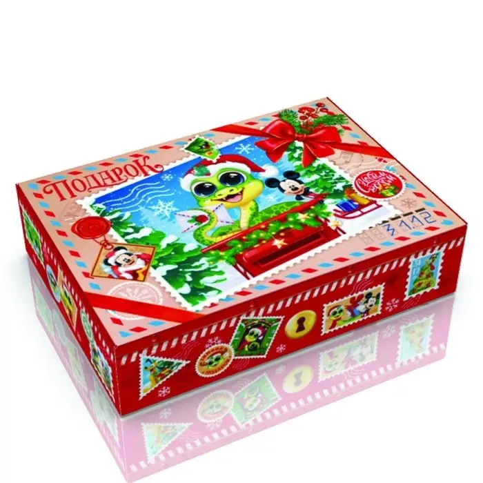 Коробка подарочная &laquo;Новогодняя&raquo; 21&times;15&times;5 см, Микки Маус