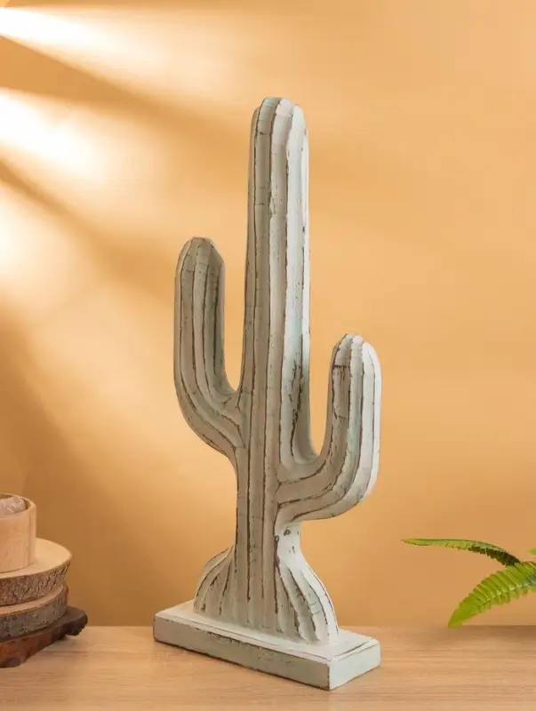 Сувенир &laquo;Кактус&raquo;, 24&times;9&times;54 см, дерево, голубой