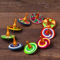 Волчок расписной, мини, МИКС Волчок расписной, мини, МИКС