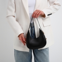 Сумка женская багет на молнии, цвет чёрный Сумка женская багет на молнии, цвет чёрный