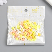 Бусины для творчества PVC "Колечки. Цитрус" набор 112 шт 0,7х0,7х0,3 см