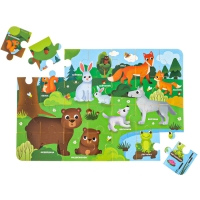 МАКСИ - пазл «Мамы и малыши», размер 50х33 см, 28 деталей, Крошка Я МАКСИ - пазл «Мамы и малыши», размер 50х33 см, 28 деталей, Крошка Я