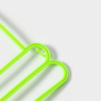 Плечики - вешалки для одежды Доляна &laquo;Домик&raquo;, 5 шт, детские, многоуровневая, 29&times;39,5 см, цвет зелёный