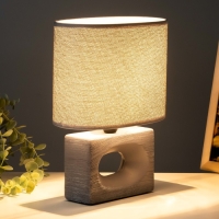 Настольная лампа "Мишель" Е27 40Вт серый 12,5х20х27 см Настольная лампа "Мишель" Е27 40Вт серый 12,5х20х27 см