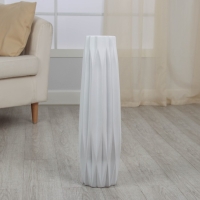 Ваза керамика напольная "Берти" 60 см, белый