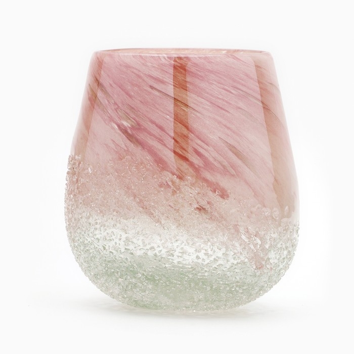 Ваза для цветов &laquo;Элен&raquo; из цветного стекла 15&times;14&times;14 см