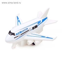 Самолёт металлический &laquo;Лайнер&raquo;, инерционный, МИКС