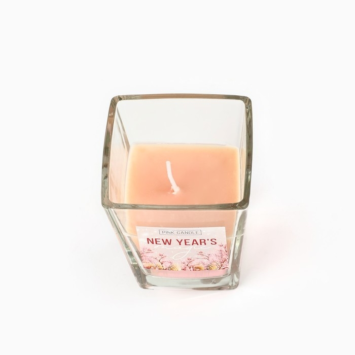 Свеча новогодняя &laquo;Новогодняя магия&raquo;, на Новый год, аромат мед+грейпфрут, 6,8 х 8 см