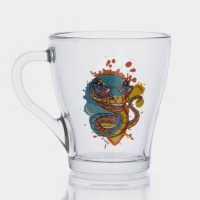 Кружка стеклянная для чая &laquo;Символ года 2025&raquo;, 250 мл