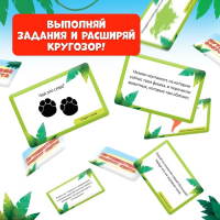 Настольная игра-бродилка &laquo;Путешествие вокруг света&raquo;, набор пластиковых животных, карточки, 2-4 игрока, 3+