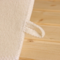 Шапка для бани "Буденовка", белая Шапка для бани "Буденовка", белая