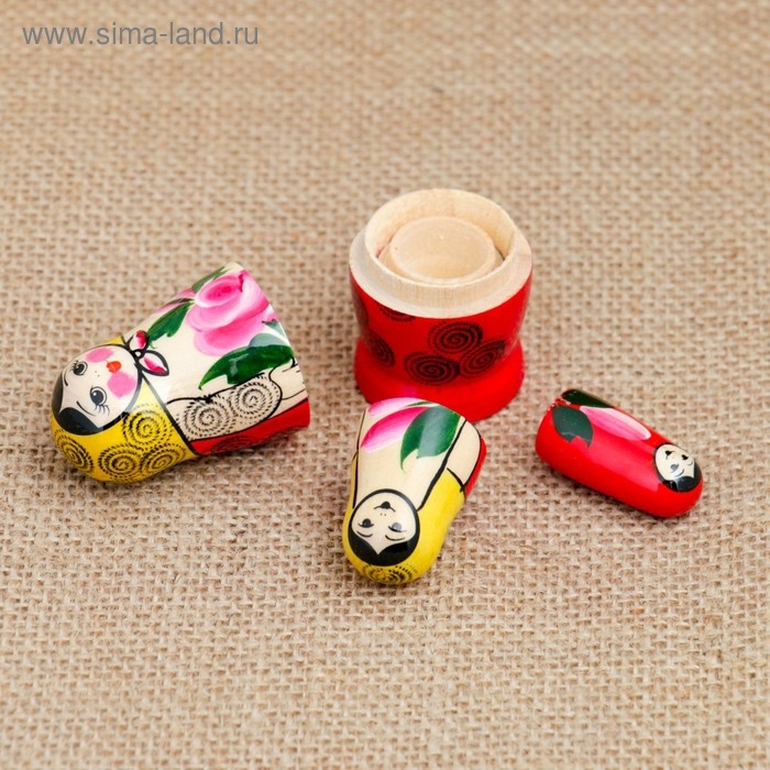 Матрёшка &laquo;Семёновская&raquo;, 3 кукольная, 7 см, высшая категория