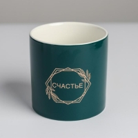 Горшок для цветов с тиснением, &laquo;Веточки&raquo;, 10 х 10 см