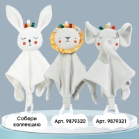 Комфортер - игрушка &laquo;Зайка Бонни&raquo;, погремушка, прорезыватель, цвет белый, Крошка Я