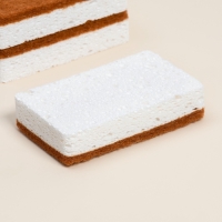 Губки для посуды SL Home, из древесной целлюлозы, с кокосовым абразивом, 3 шт, 21&times;12&times;3 см