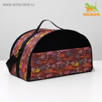 Сумка - переноска для животных, раскладная полукруглая, нейлон, 48 х 25 х 28 см, микс расцветок 4940 Сумка - переноска для животных, раскладная полукруглая, нейлон, 48 х 25 х 28 см, микс расцветок 4940