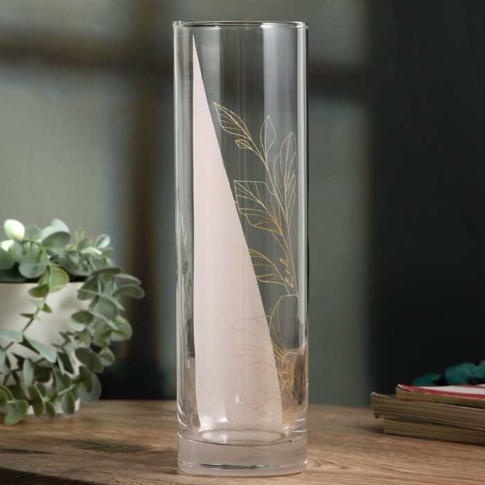 Ваза - цилиндр &laquo;Амелия&raquo; для цветов, прямая, 26,3 см, 1,1 л.