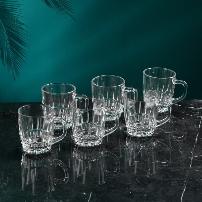 Набор стеклянных кружек &laquo;Виста&raquo;, 6 шт, 120 мл, Иран