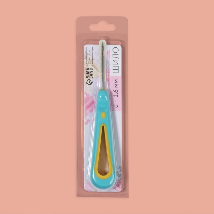 Шило швейное, с отверстием на конце, d = 1,6 мм, 14,5 × 3 см Шило швейное, с отверстием на конце, d = 1,6 мм, 14,5 × 3 см