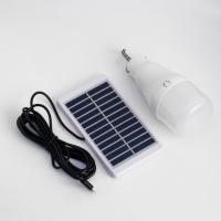 Фонарь кемпинговый аккумуляторный, 10 Вт, 500 мАч, 6В, 20 SMD, 5 режимов, солнечная батарея