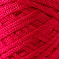 Шнур плоский3 мм полиэфирный в клубках 100м/170г (+/- 5%) малина-94