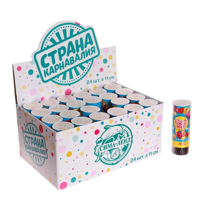 Хлопушка пружинная «С Днём Рождения», шарики, конфетти, фольга, серпантин, 11см Хлопушка пружинная «С Днём Рождения», шарики, конфетти, фольга, серпантин, 11см